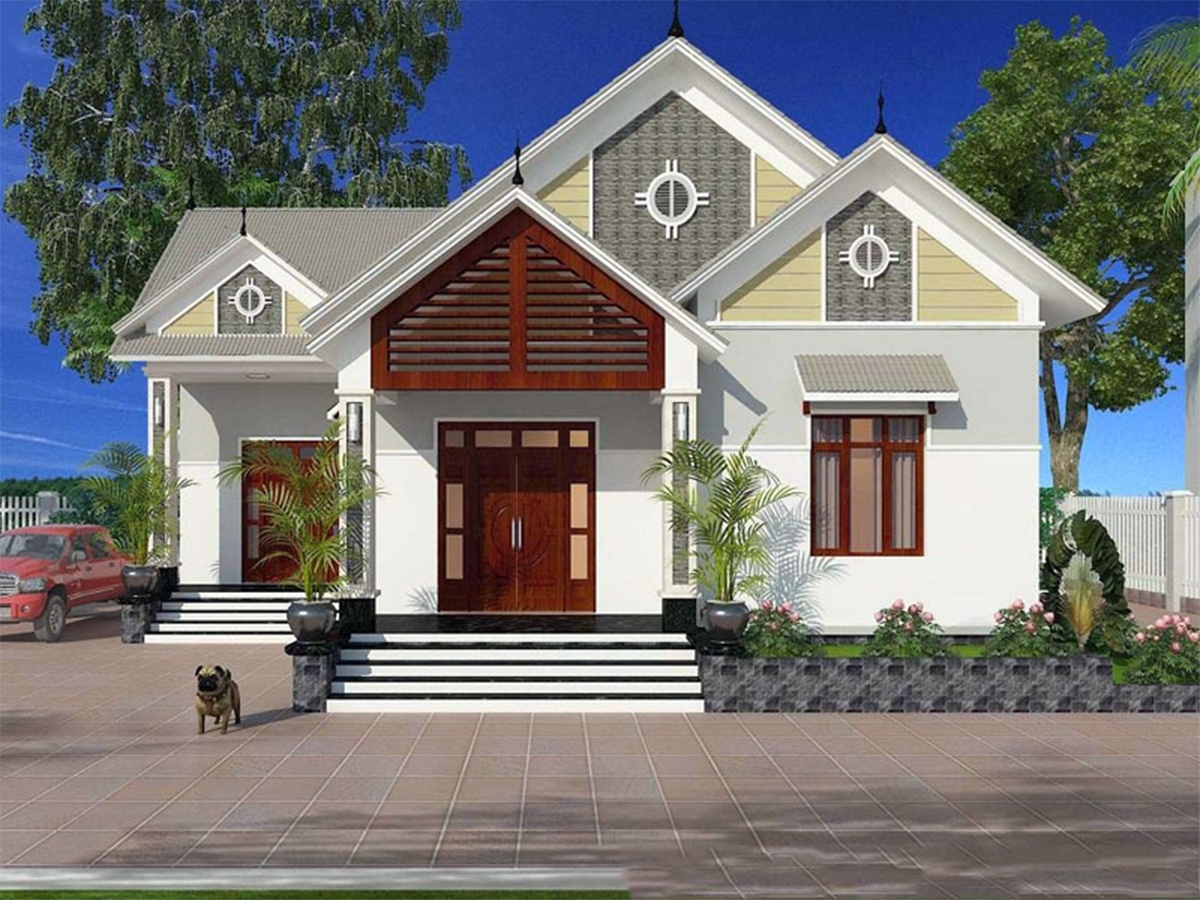 Màu sắc khiến căn nhà thêm bắt mắt