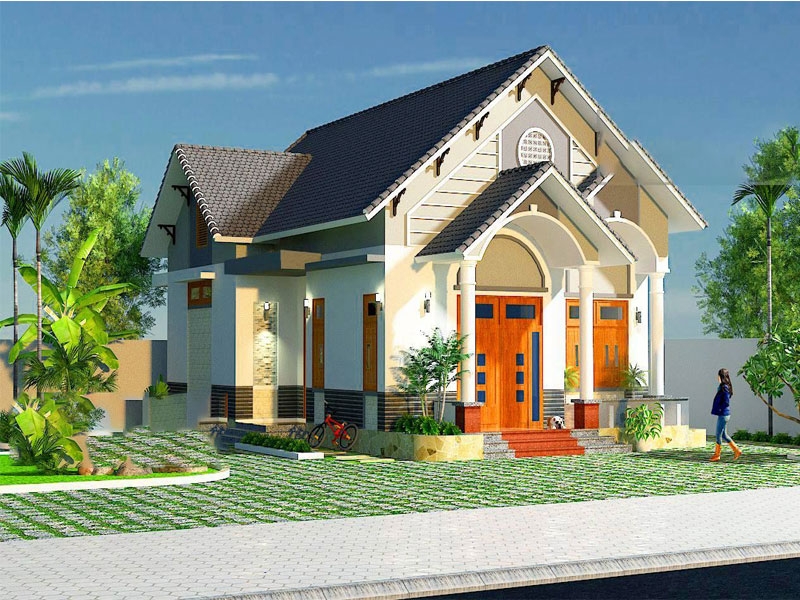 Sơn mặt tiền nhà phố nhóm màu tổng hợp